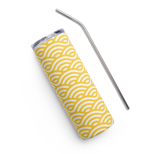 Yellow Wave Stainless Tumbler