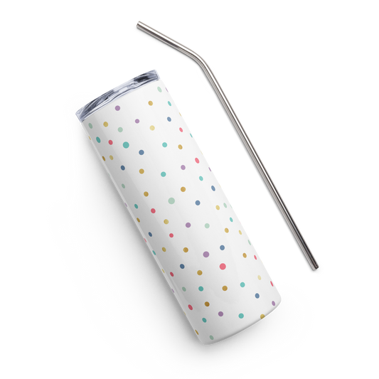 Colored Circles Stainless Tumbler