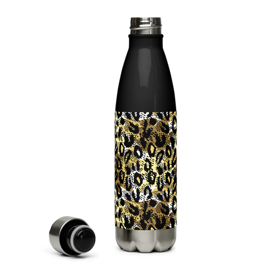 Lucky Leopard Stainless Water Bottle