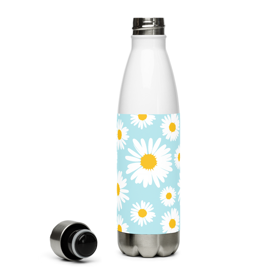 Daisy Blue Stainless Water Bottle