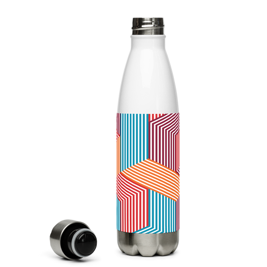 Multicolor Blocky Stainless Water Bottle