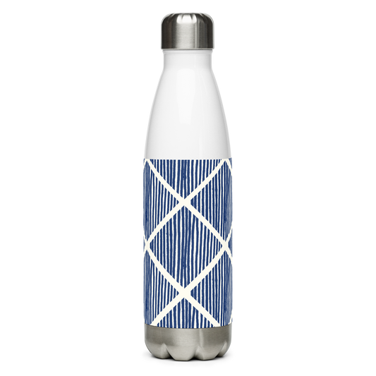 Navy Crossing Stainless Water Bottle